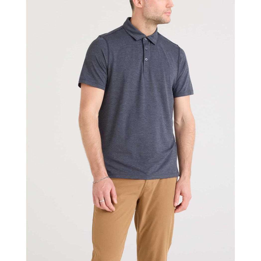 SAXX - ALL DAY COOLING POLO | Turbulence Heather