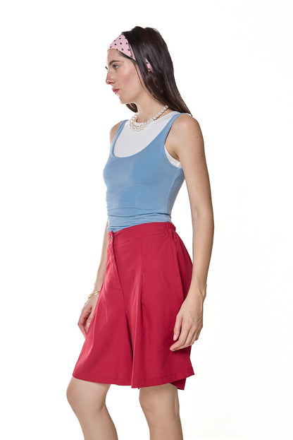 Tailored pleated bermuda shorts wholesale