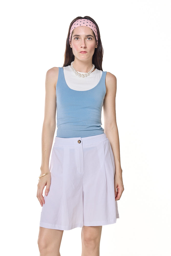 Tailored pleated bermuda shorts wholesale