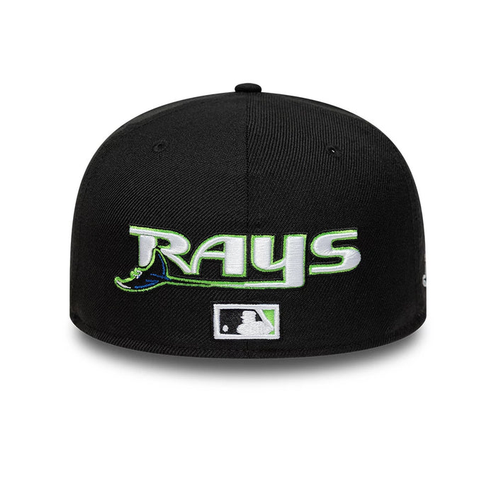 Pictured is this MLB Icon Tampa Bay Rays 59FIFTY Fitted cap in black. 5