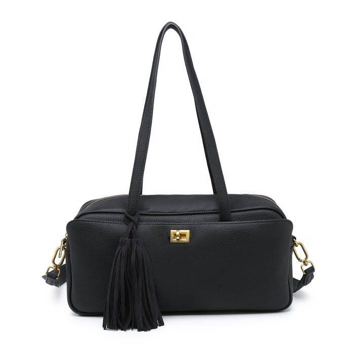 Tassel accent bowling shoulder bag wholesale