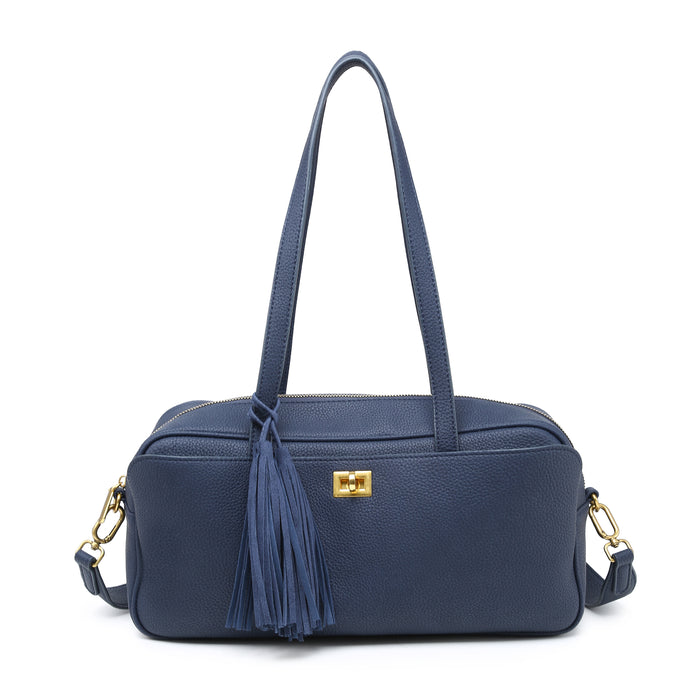 Tassel accent bowling shoulder bag wholesale
