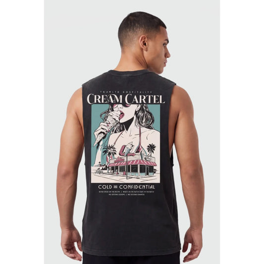 TEAMLTD - CREAM CARTEL AUSSIE TANK | Washed Black