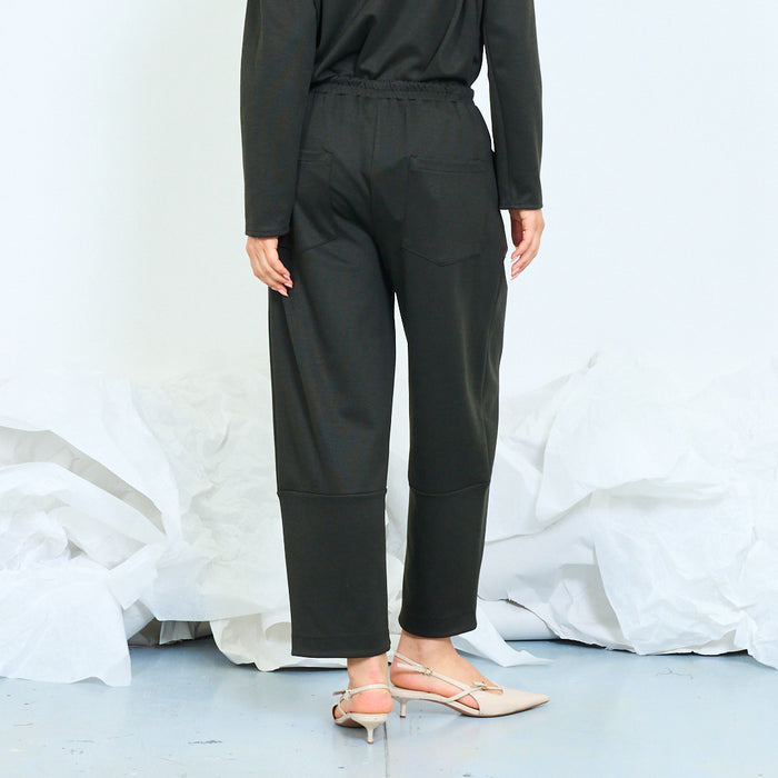 Textured bermuda trouser with elasticated waistband wholesale