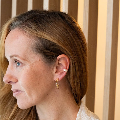 The Seaweed Earrings | Gold Vermeil & Sterling Silver Hoops By Laura Basham