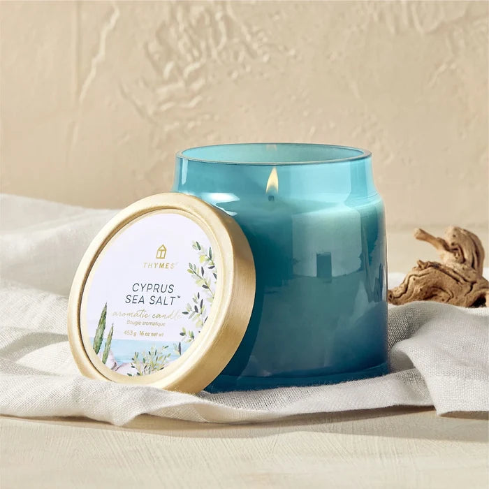 Thymes Cyprus Sea Salt Statement Poured Candle