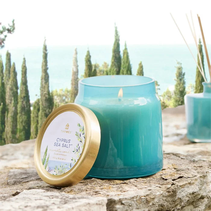 Thymes Cyprus Sea Salt Statement Poured Candle