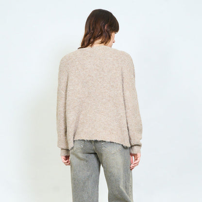 Tie-front leopard pocket cardigan wholesale