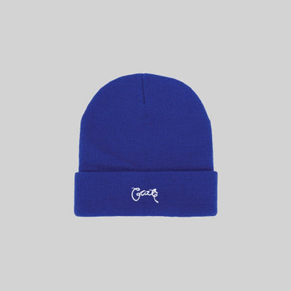 Unisex Scripted Beanie Navy