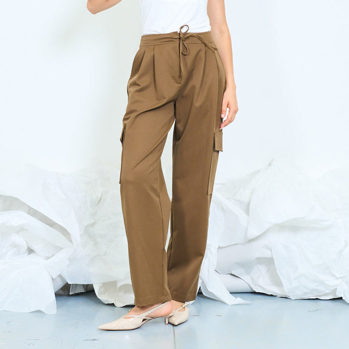 Utility drawstring cargo trousers wholesale