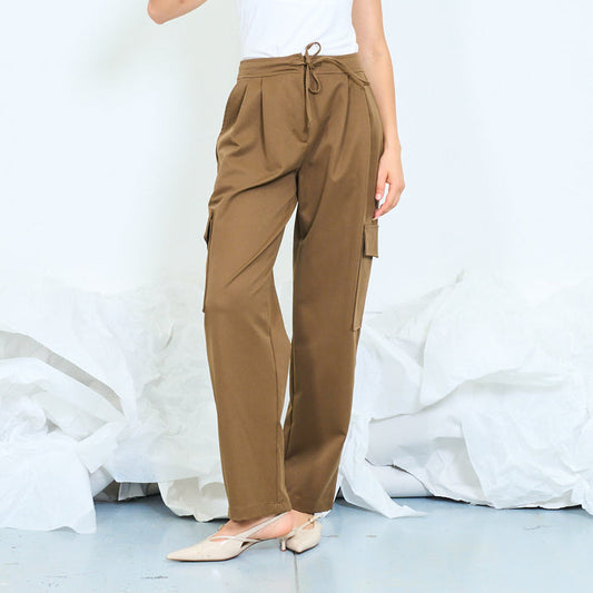 Utility drawstring cargo trousers wholesale