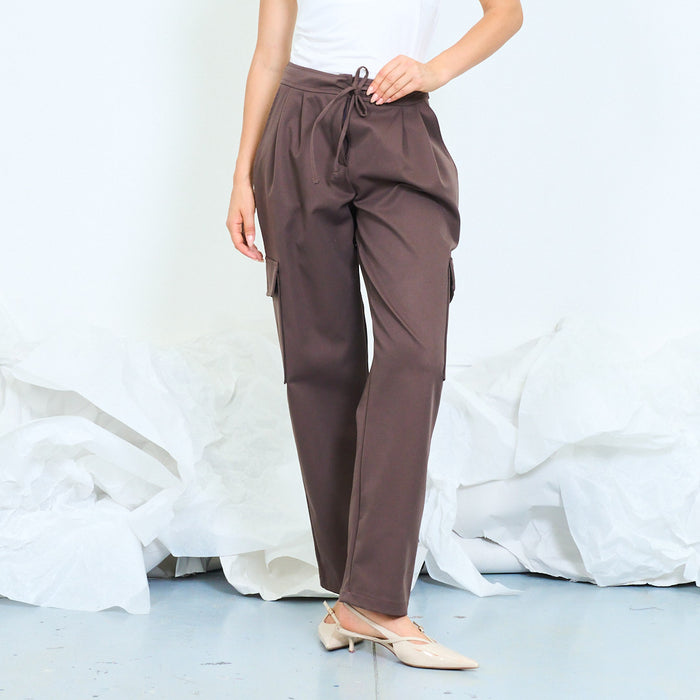 Utility drawstring cargo trousers wholesale