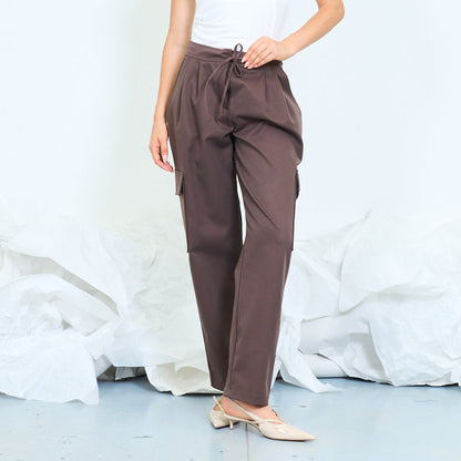 Utility drawstring cargo trousers wholesale