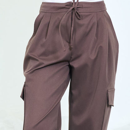 Utility drawstring cargo trousers wholesale
