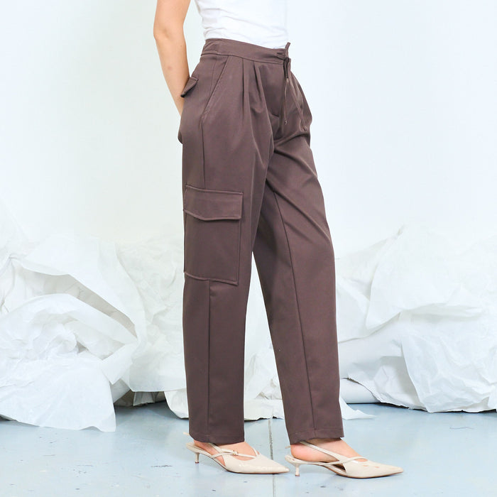 Utility drawstring cargo trousers wholesale