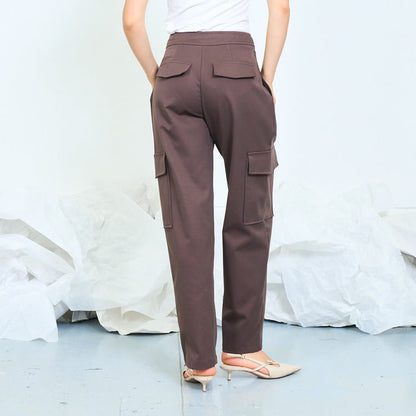 Utility drawstring cargo trousers wholesale