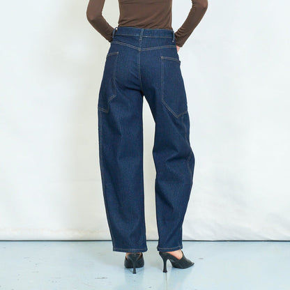 Utility panel barrel leg jeans wholesale