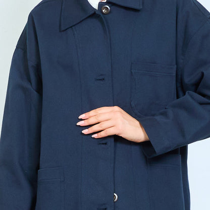 Utility pocket overshirt jacket wholesale