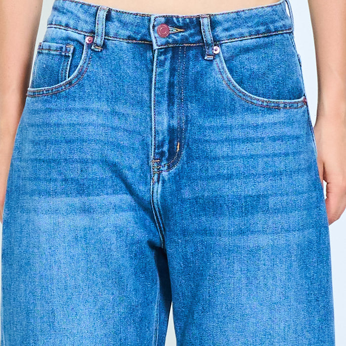 Vintage wash straight leg jeans wholesale