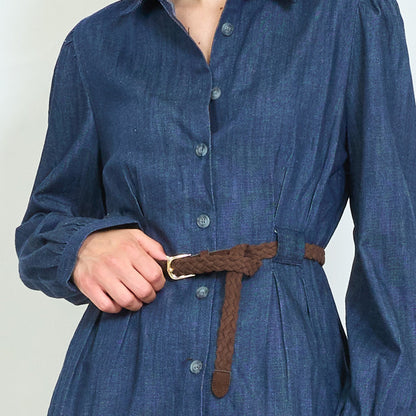 Waist cinched belted blouse wholesale