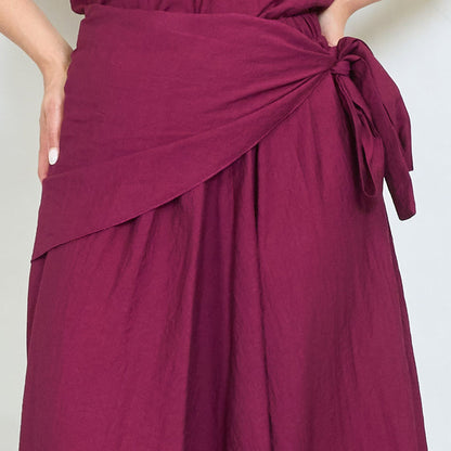 Wrap tie maxi skirt wholesale