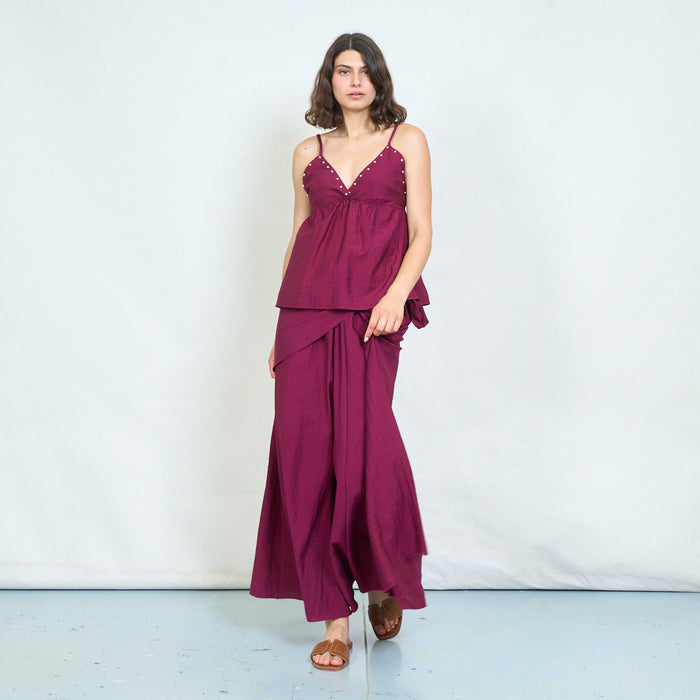 Wrap tie maxi skirt wholesale